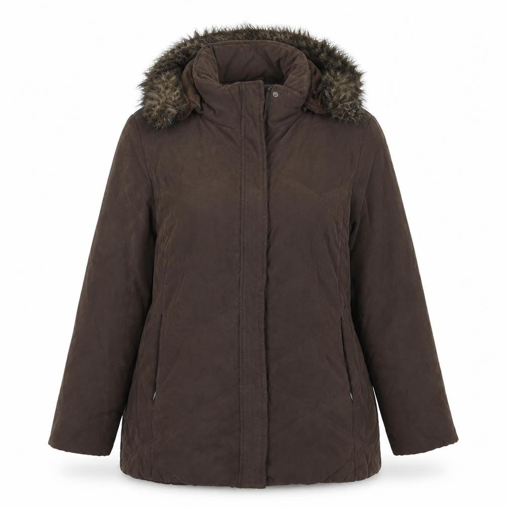 Casual Club Womens Brown   Overcoat Coat Size 16