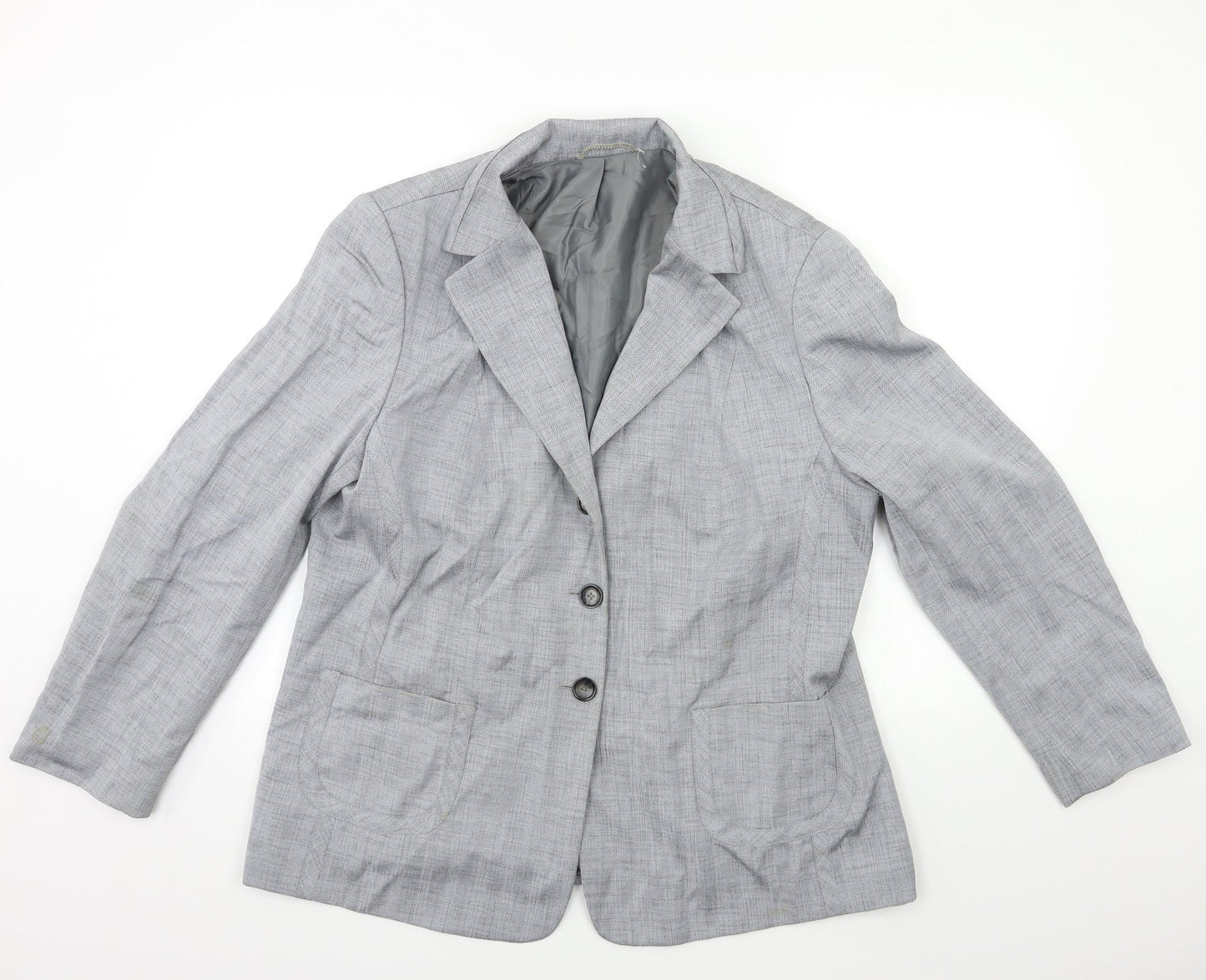 Preworn Womens Grey   Jacket Blazer Size 20
