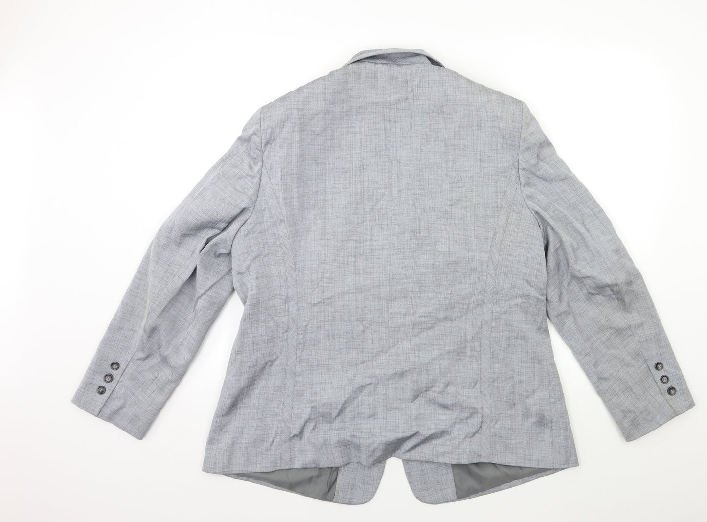 Preworn Womens Grey   Jacket Blazer Size 20