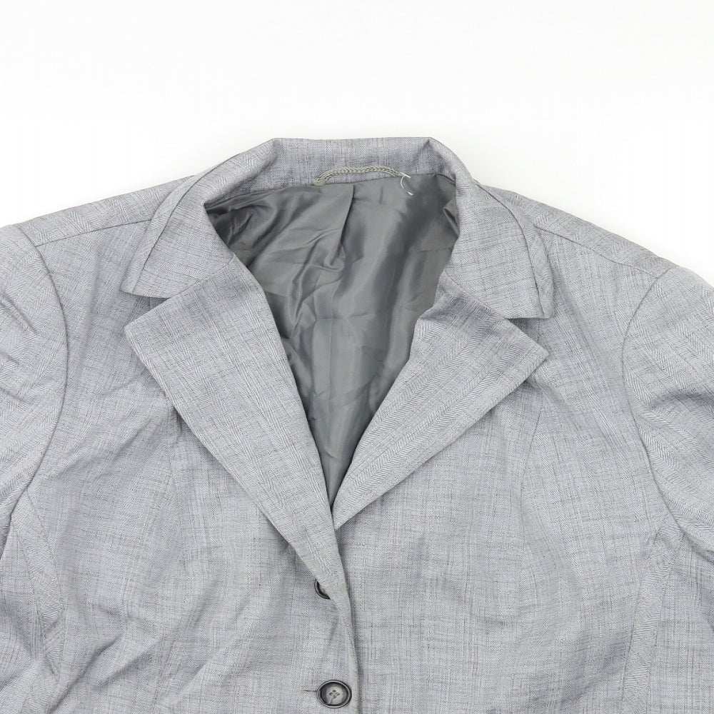 Preworn Womens Grey   Jacket Blazer Size 20