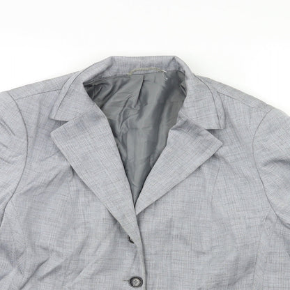 Preworn Womens Grey   Jacket Blazer Size 20