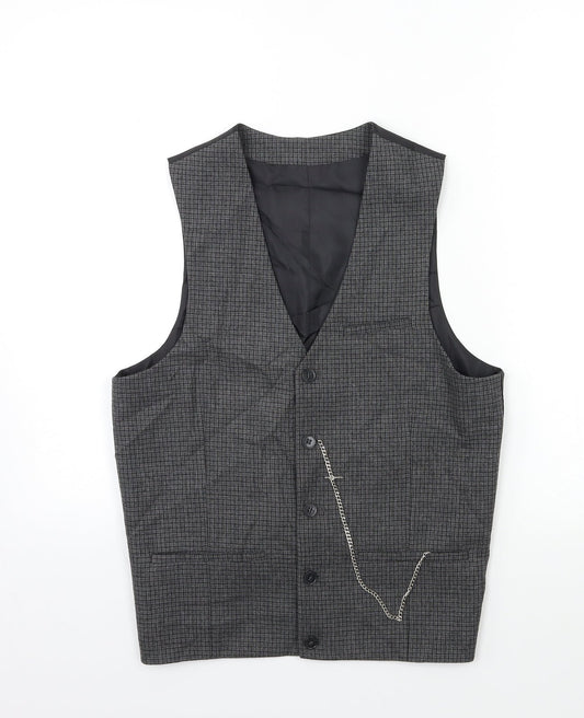 ASOS Mens Grey Check  Jacket Suit Jacket Size 36
