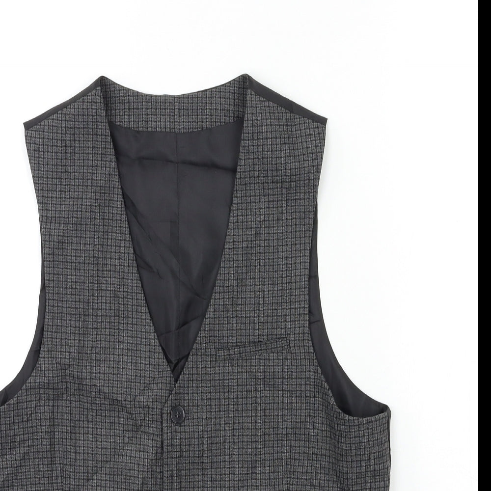ASOS Mens Grey Check  Jacket Suit Jacket Size 36
