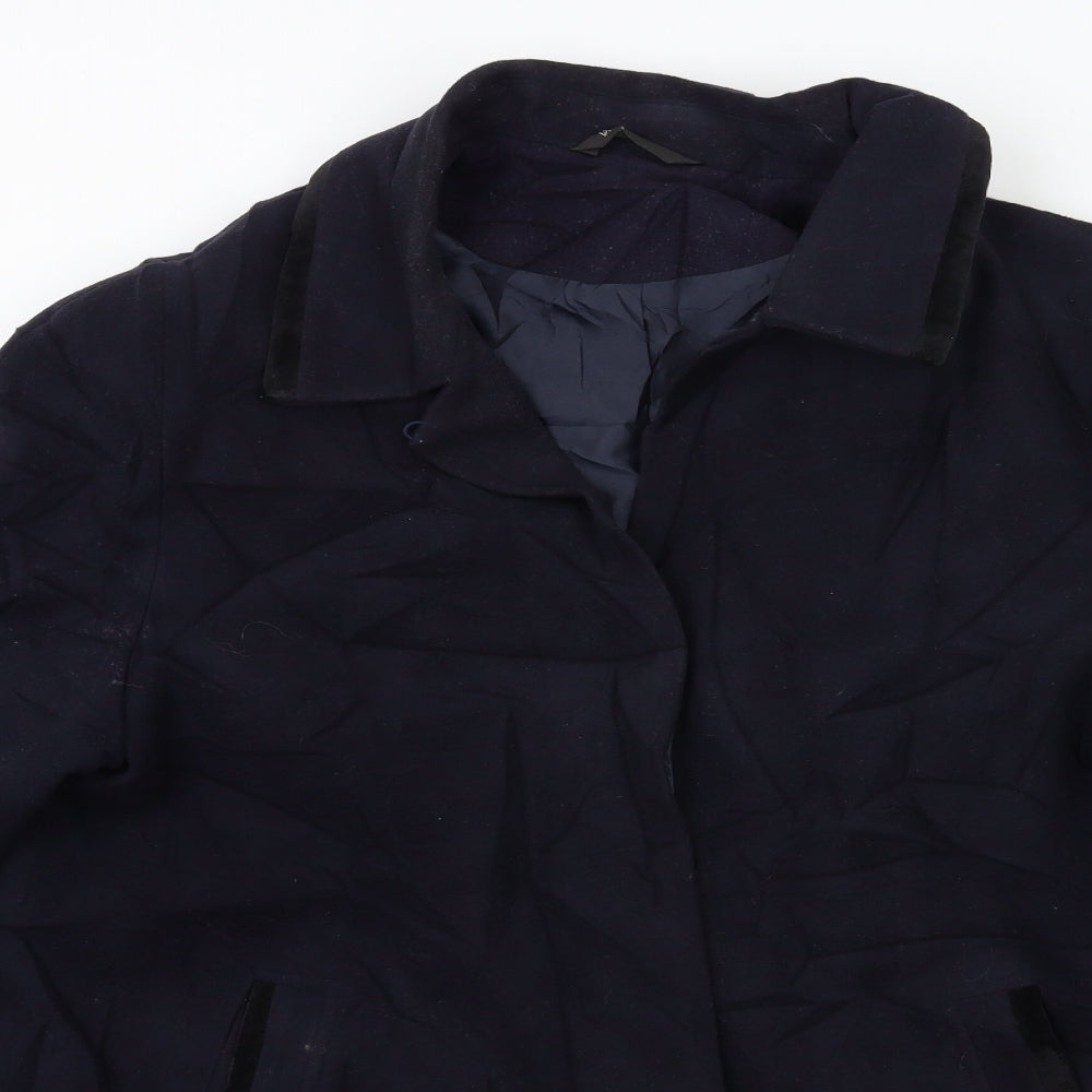 BHS Womens Blue   Overcoat Coat Size 18