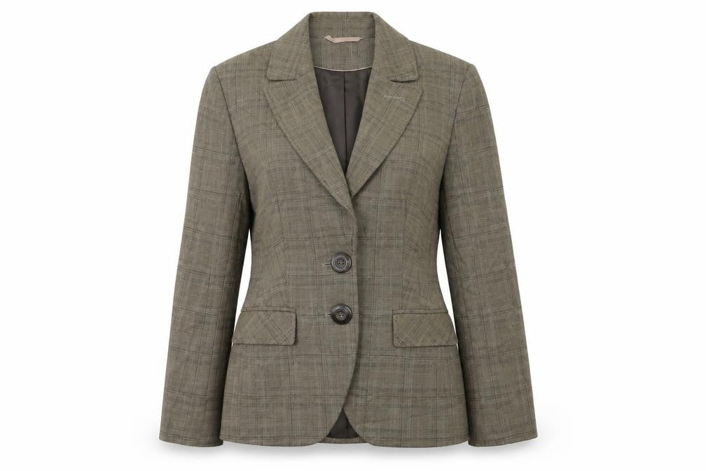 NEXT Womens Brown Check  Jacket Blazer Size 10