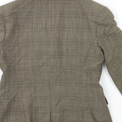 Next Womens Brown Check  Jacket Blazer Size 10