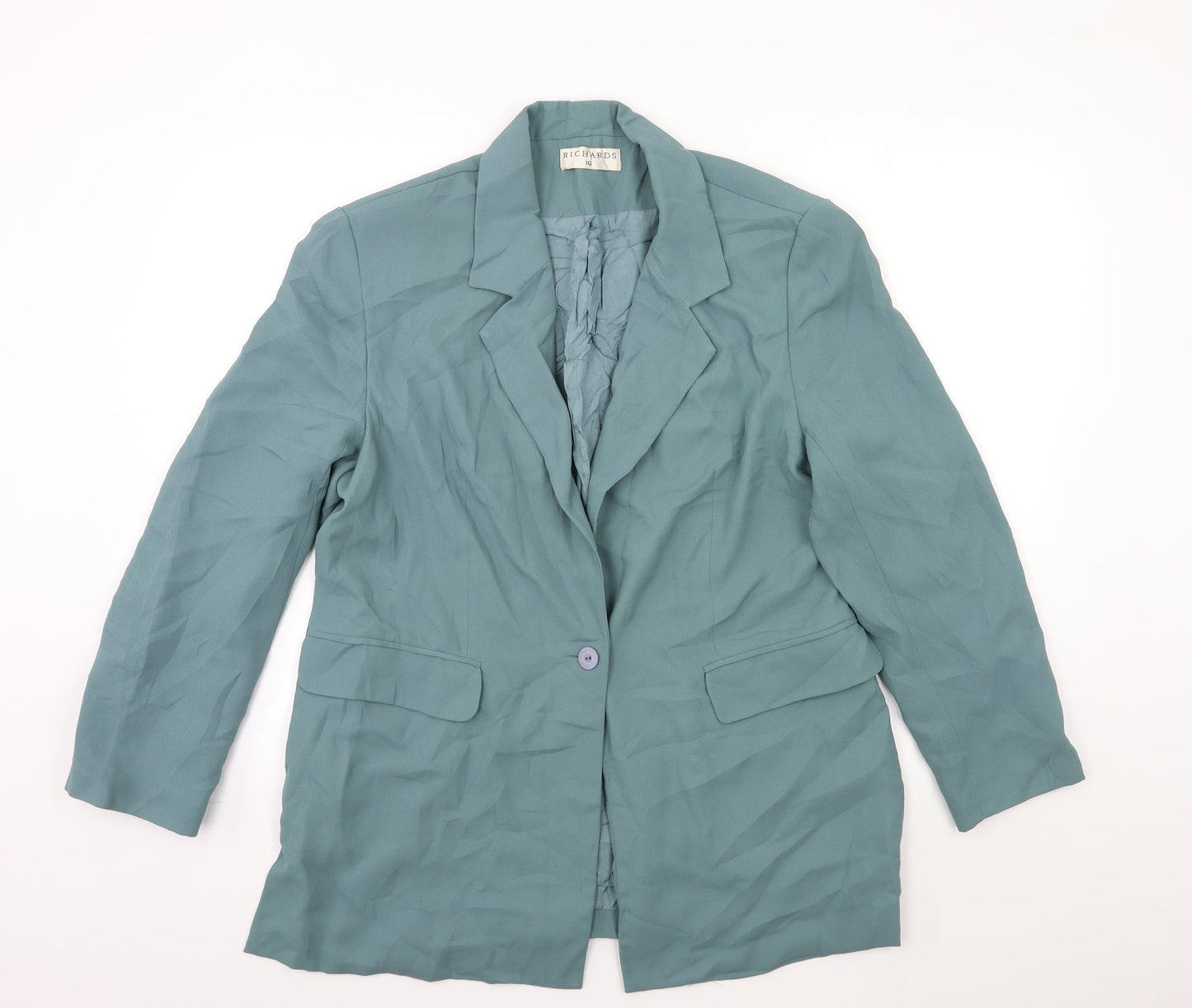Richards Womens Black   Jacket Suit Jacket Size 16