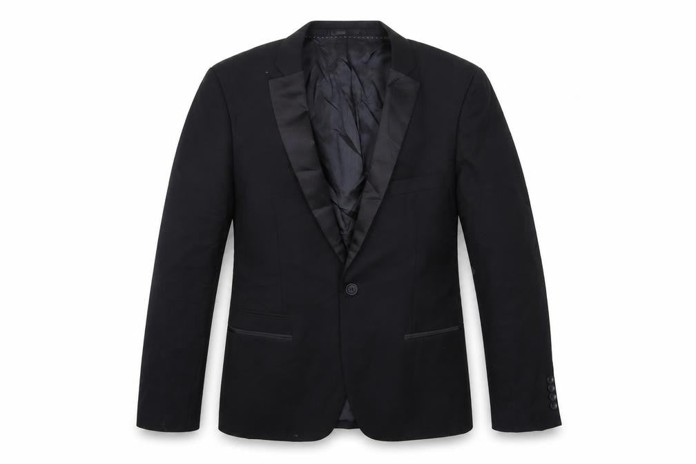 Topman Mens Black   Jacket Suit Jacket Size 40