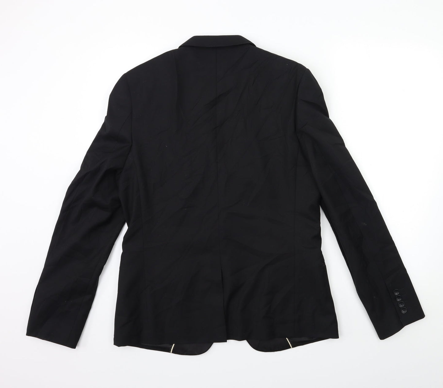 Topman Mens Black   Jacket Suit Jacket Size 40