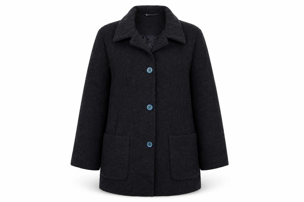 BHS Womens Black   Overcoat Coat Size 10