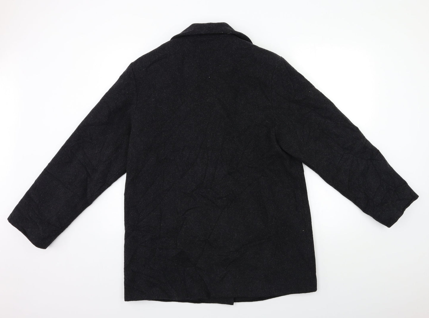 BHS Womens Black   Overcoat Coat Size 10