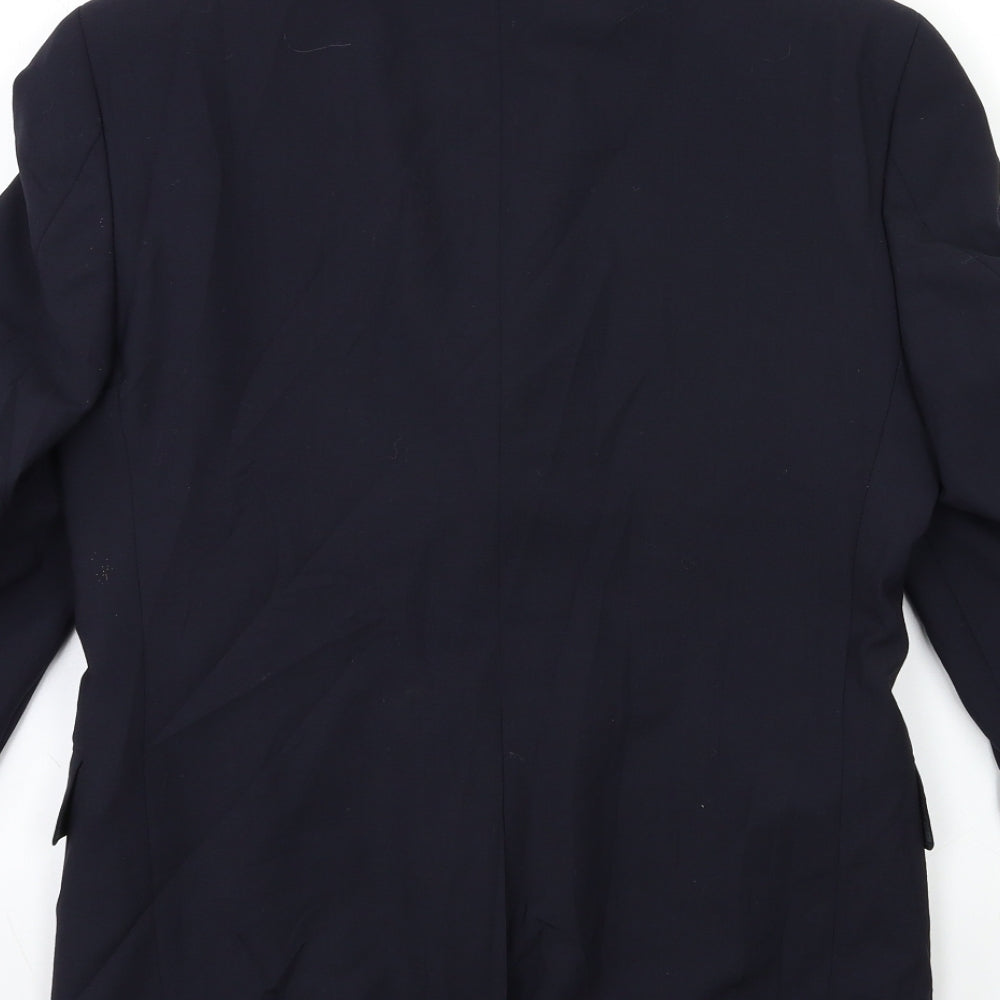 Preworn Mens Blue   Jacket Suit Jacket Size 34