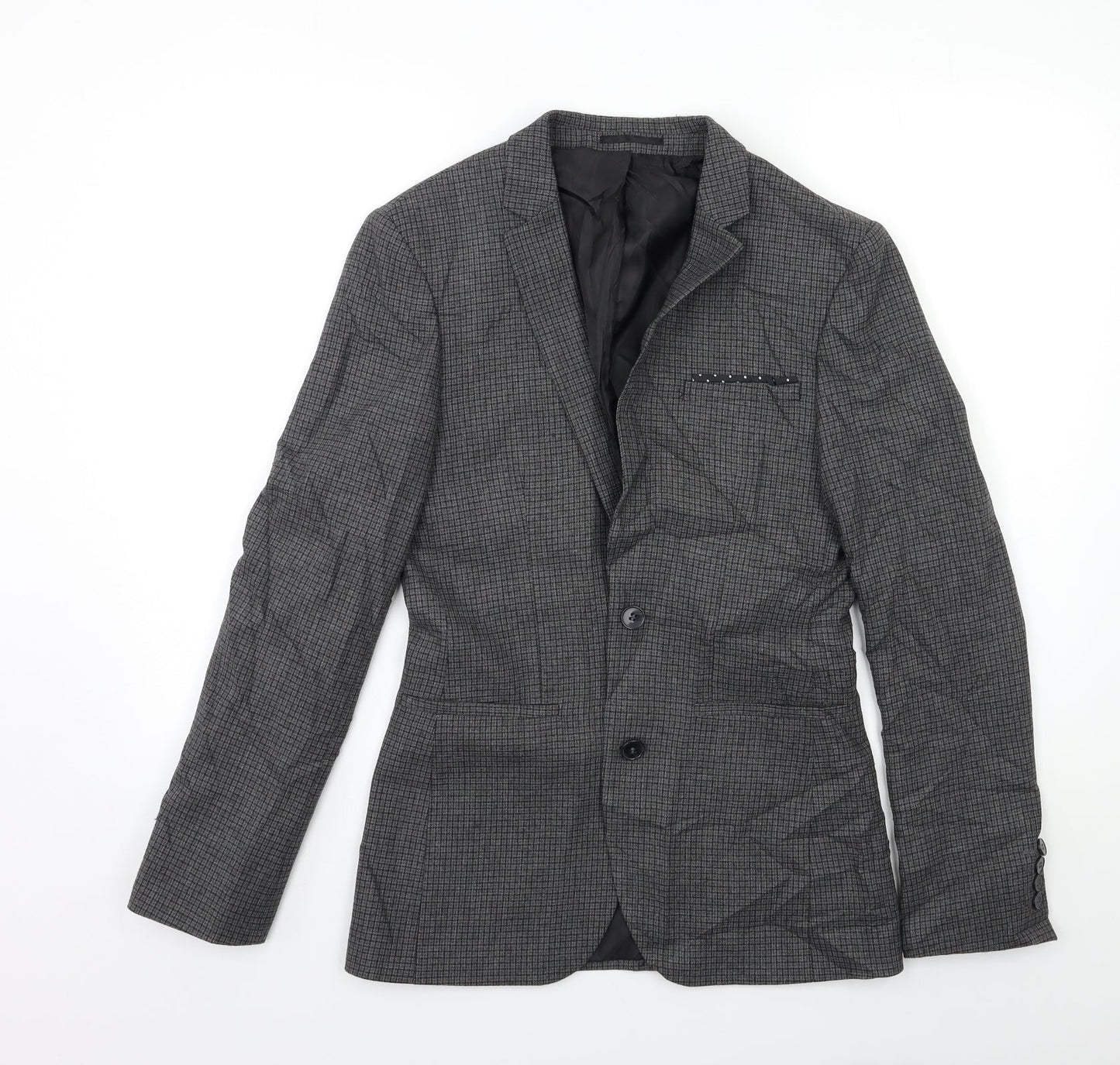 ASOS Mens Green Check  Jacket Suit Jacket Size 36