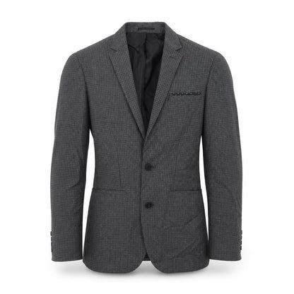 Front view of ASOS men’s green check jacket suit jacket, size 36