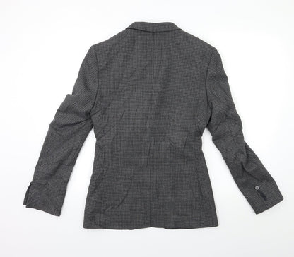 Back view of ASOS men’s green check jacket suit jacket, size 36
