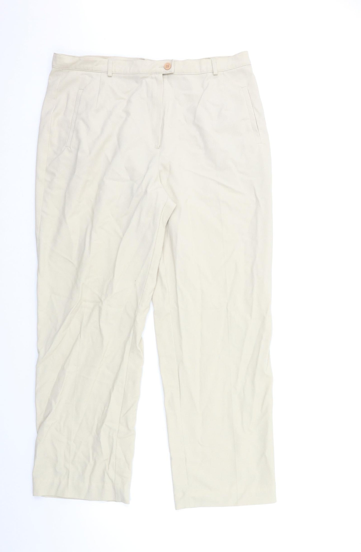 SLIMMA Womens Beige   Trousers  Size 34 in L29 in