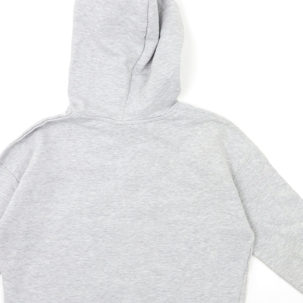 New Look Girls Grey   Pullover Hoodie Size 12 Years