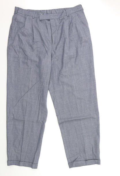 Preworn Womens Grey  Rayon Trousers  Size 38 in L32 in