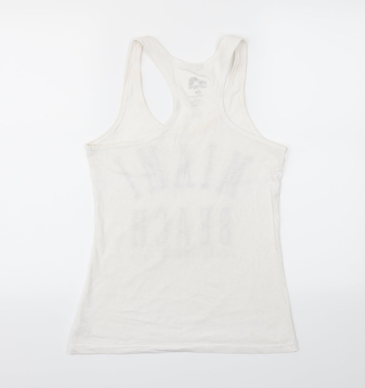 surstyle Womens White Camouflage  Basic T-Shirt Size L
