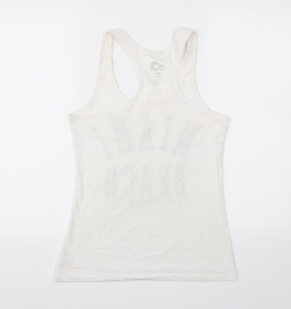 surstyle Womens White Camouflage  Basic T-Shirt Size L