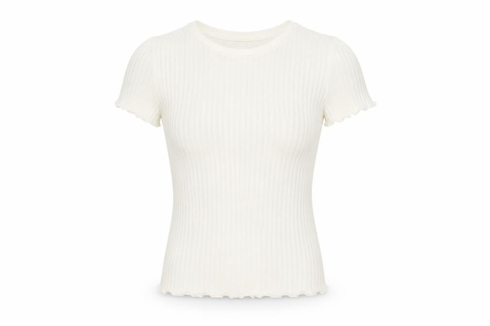 Zara Girls White   Basic T-Shirt Size S