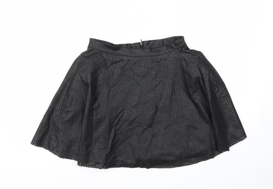 Preworn Womens Black   Flare Skirt Size 10