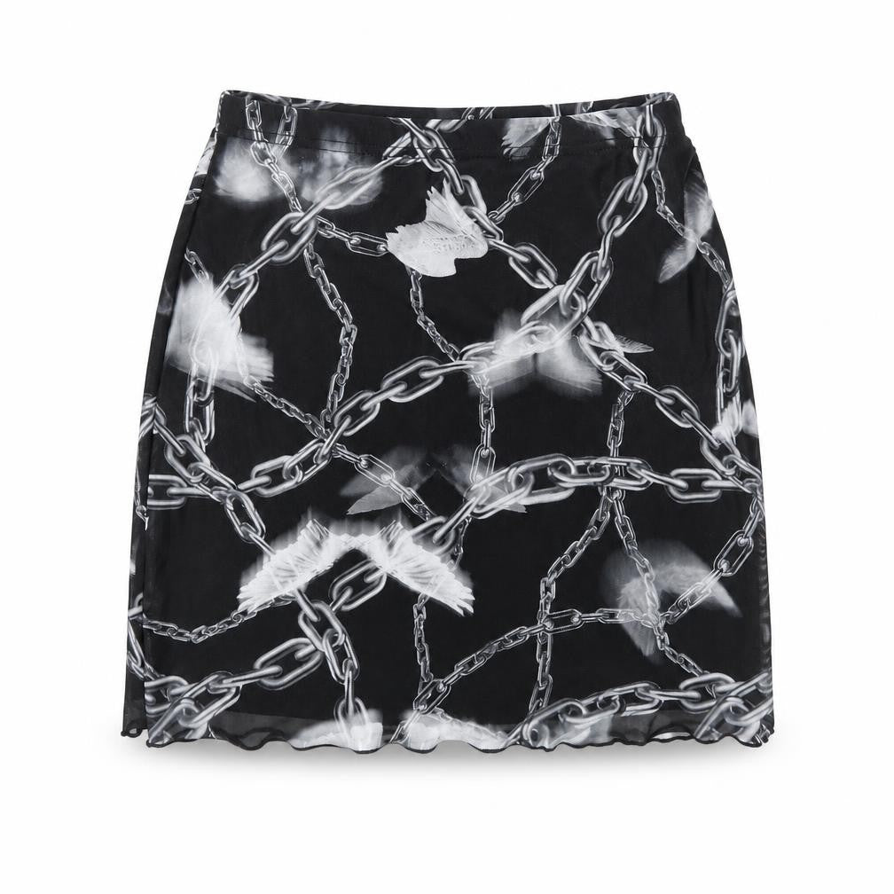 SHEIN Womens Black   A-Line Skirt Size XS  - Stretch waistband
