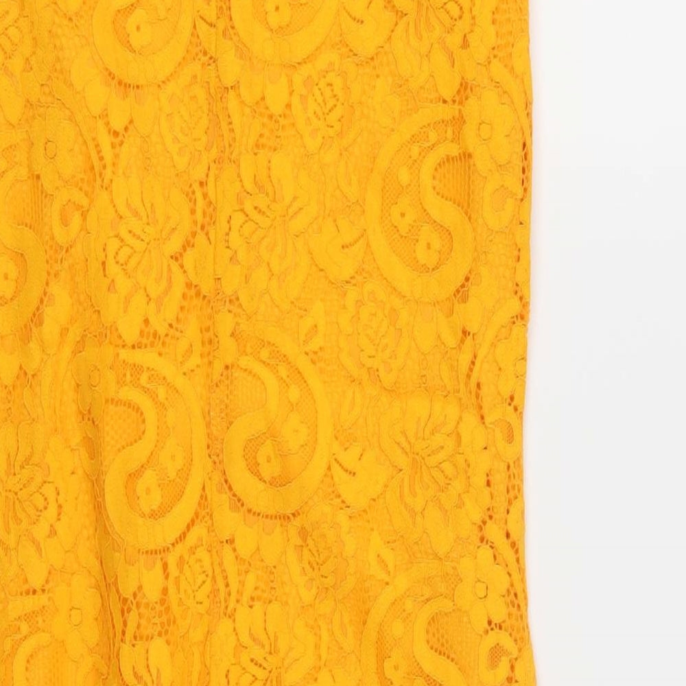 Dorothy Perkins Womens Orange   A-Line  Size 6