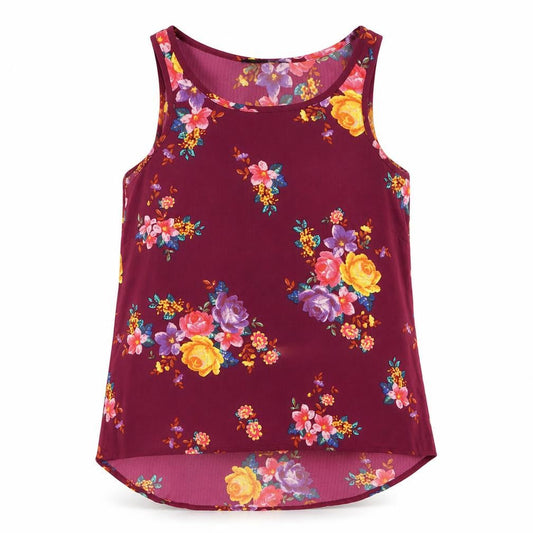 Primark Womens Purple Floral  Basic Blouse Size 8