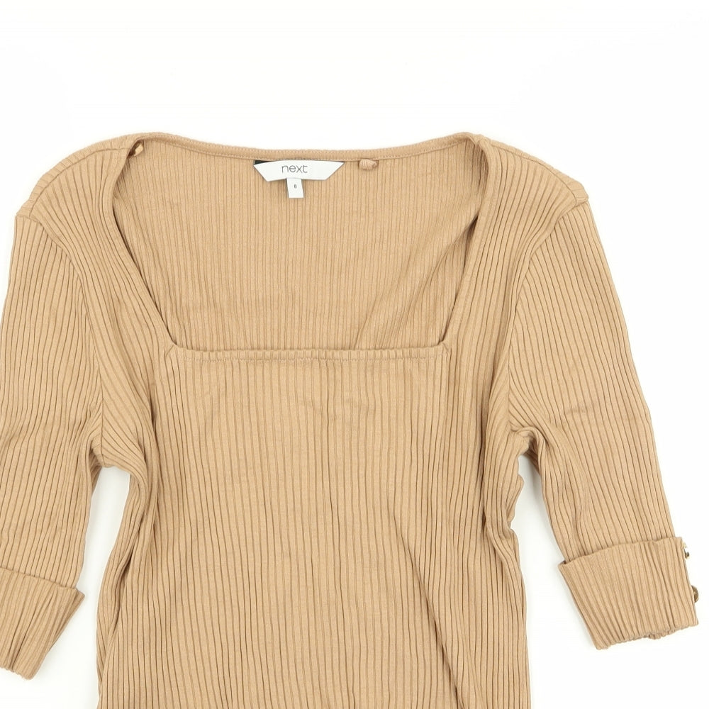 NEXT Womens Beige   Basic T-Shirt Size 8