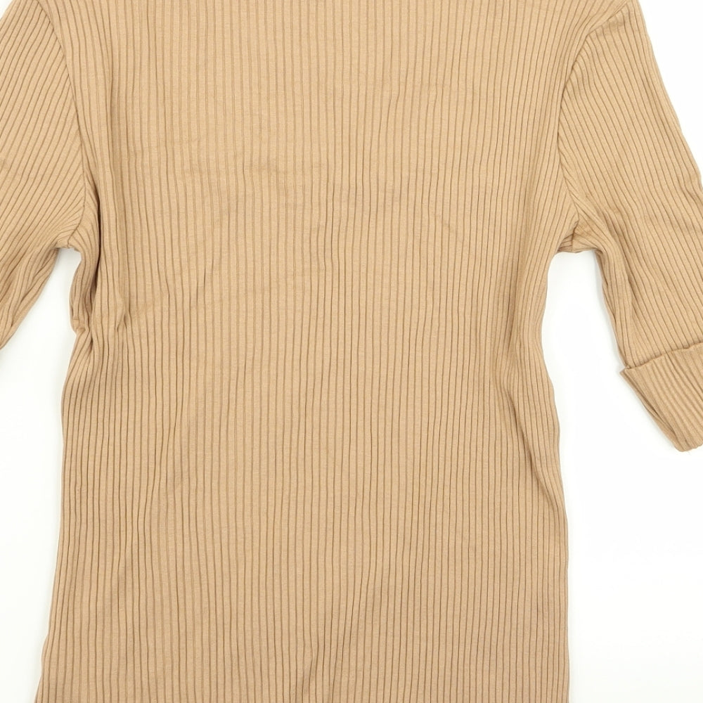 NEXT Womens Beige   Basic T-Shirt Size 8