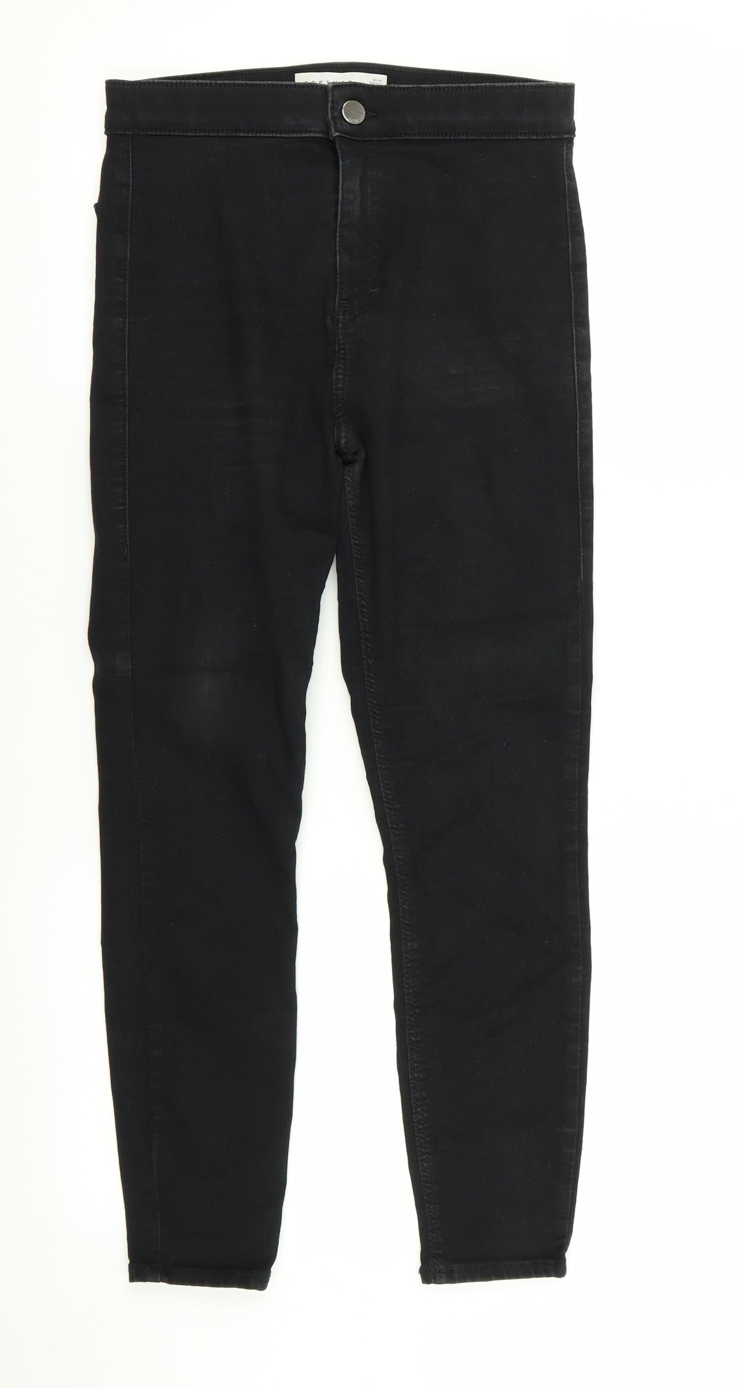 Topshop Womens Black   Skinny Jeans Size 28 in L28 in