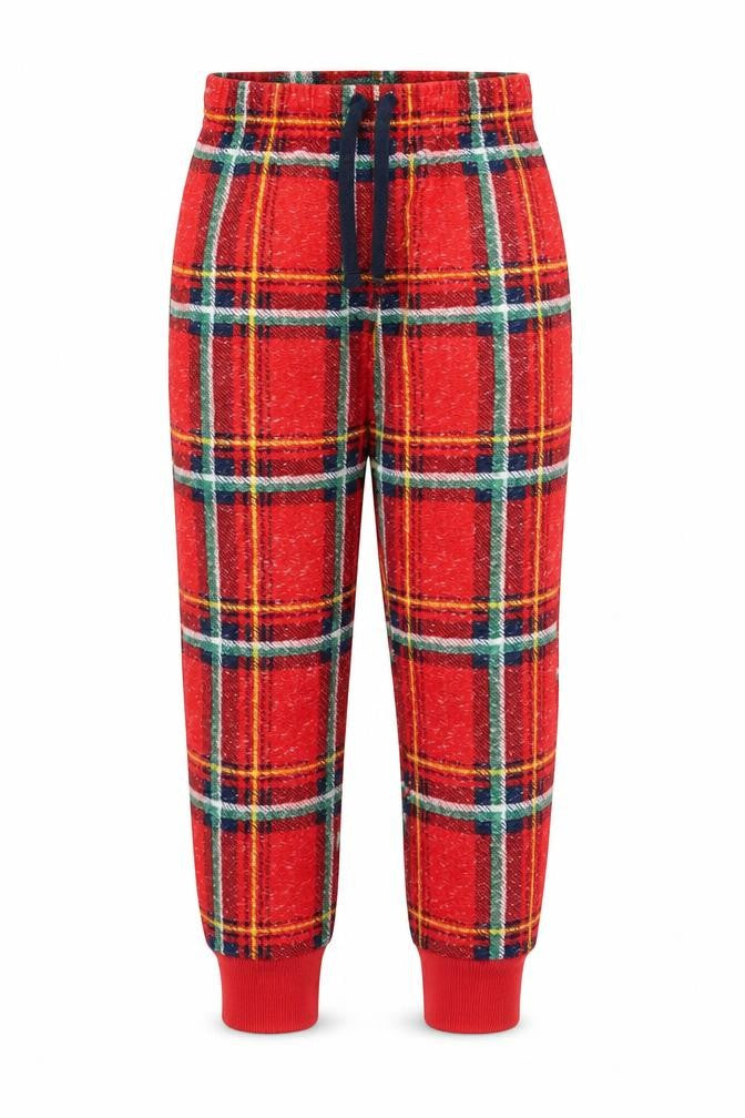 Matalan Girls Red Check  Cami Pyjama Pants Size 6 Years