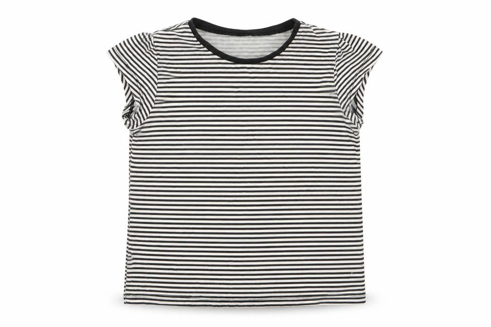 Asda George Girls Multicoloured Striped  Basic T-Shirt Size 4-5 Years