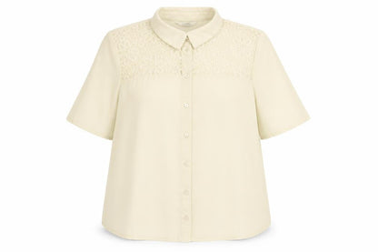 Asda George Womens Ivory Geometric  Basic Button-Up Size 18