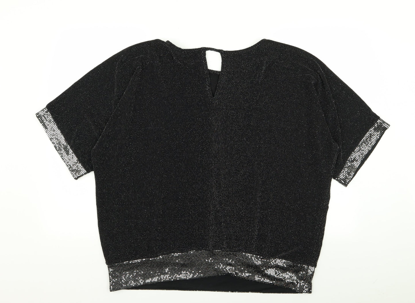 Dorothy Perkins Womens Black Polka Dot  Basic Blouse Size 16