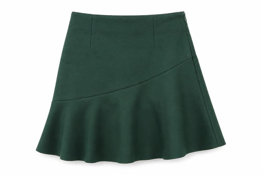 New Look Womens Green   Flare Skirt Size 10