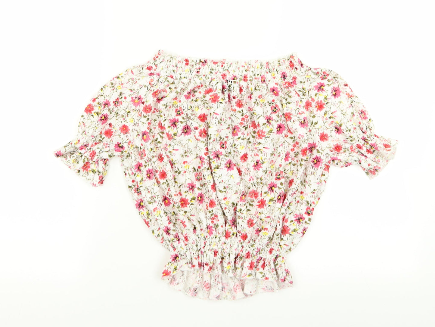 New Look Womens Multicoloured Floral  Basic Blouse Size 12