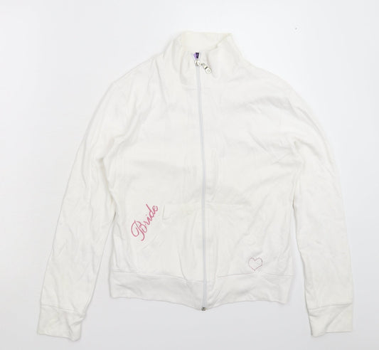 Confetti Womens White   Jacket  Size S