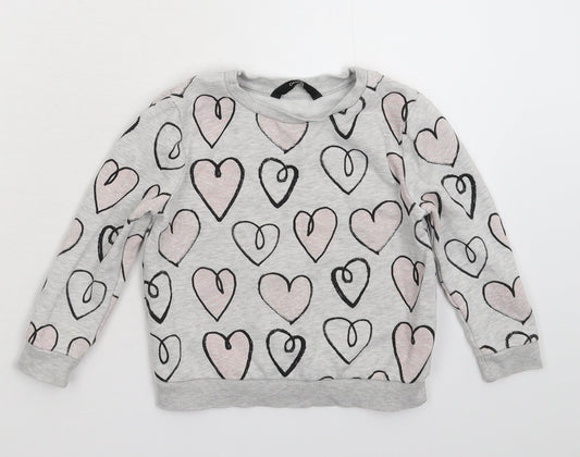 George Boys Grey   Pullover Sweatshirt Size 4-5 Years