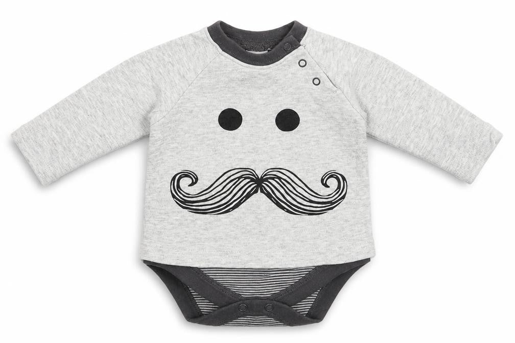 Next Baby Grey   Babygrow One-Piece Size 0-3 Months
