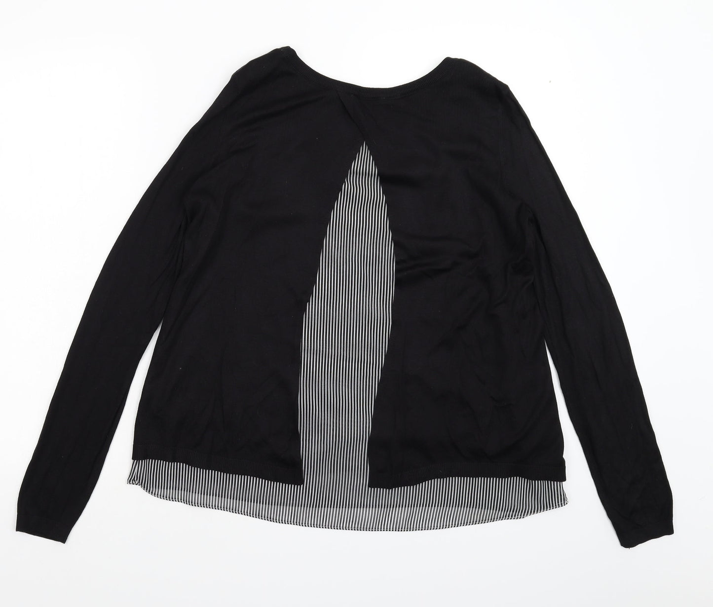H&M Womens Black  Knit Pullover Jumper Size M