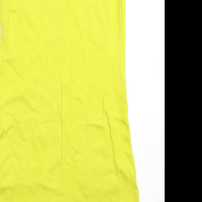 Next Womens Yellow   Bodycon  Size 8