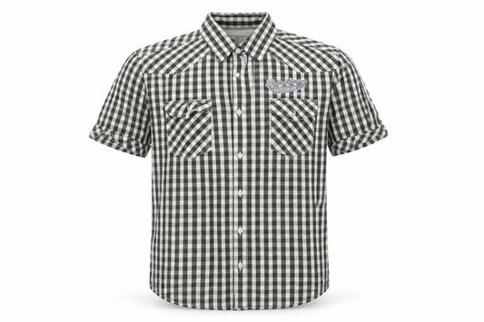 ESPRIT Mens Green Check   Button-Up Size L