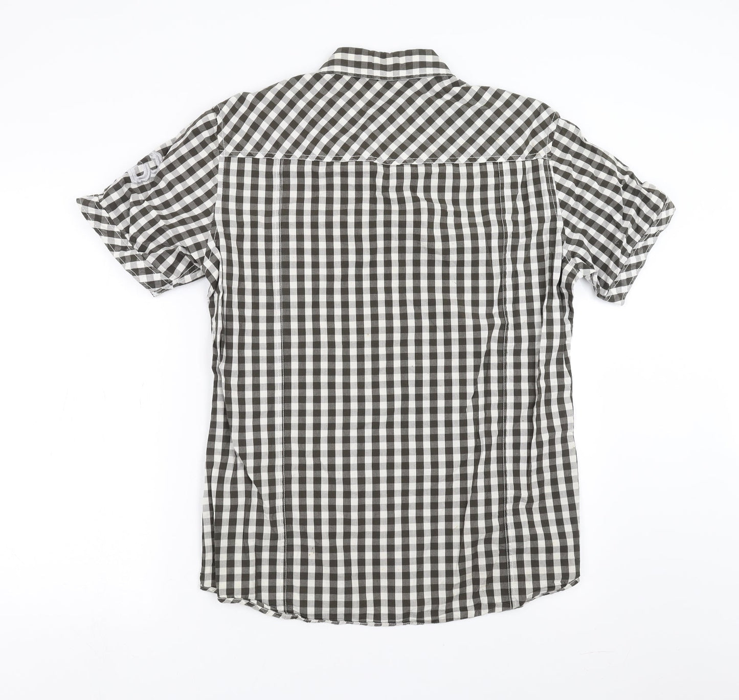 Esprit Mens Green Check   Button-Up Size L