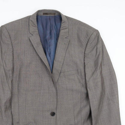 Next Mens Grey   Jacket Suit Jacket Size 42