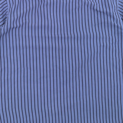 Hutson Harbour Mens Blue Striped   Button-Up Size M