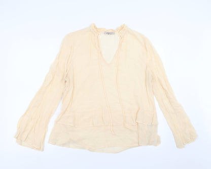 Marks & Spencer Womens Orange   Basic Blouse Size 12  - Peach colour
