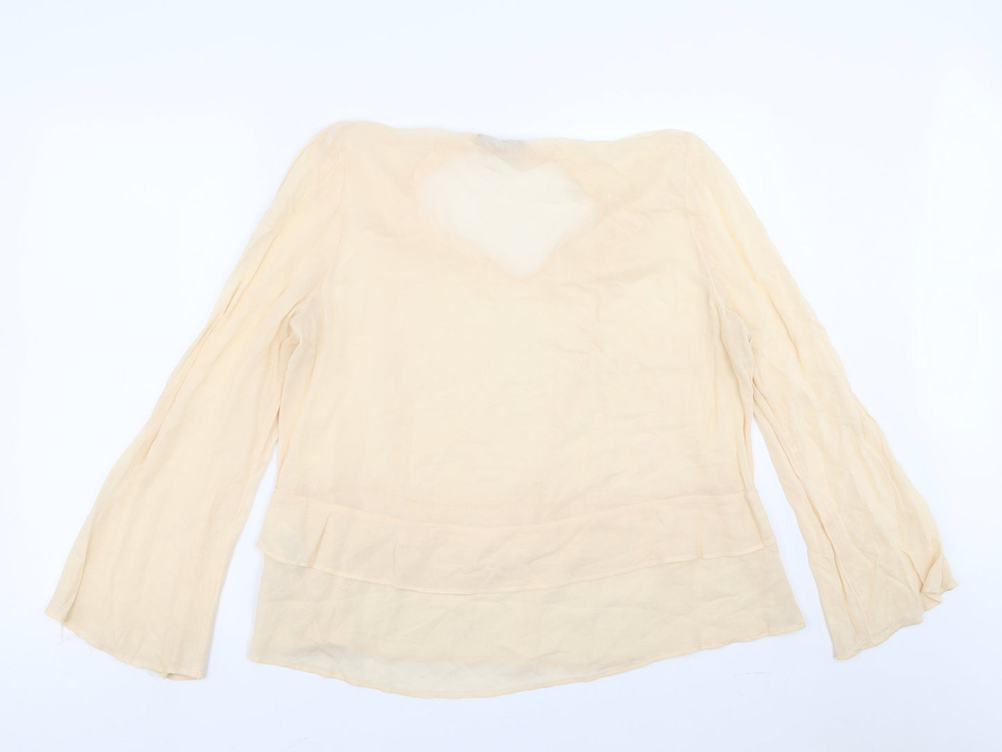 Marks and Spencer Womens Orange   Basic Blouse Size 12  - Peach colour