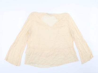 Marks & Spencer Womens Orange   Basic Blouse Size 12  - Peach colour